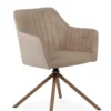 RAY FAUTEUIL VINTAGE BEIGE TEDDY BOIS
