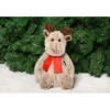 RENNE 50 CM. BEIGE. NOEUD ROUGE