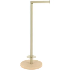 RESERVE ET DEROULEUR PAPIER WC METAL DORE TRAVERTIN