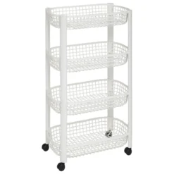 RESSERRE AVEC PANIERS 4 NIVEAUX BLANC