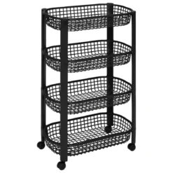 RESSERRE AVEC PANIERS 4 NIVEAUX NOIR