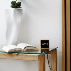 REVEIL LED PETIT MODELE FIBRE BOIS NATUREL