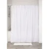 RIDEAU DE DOUCHE MICROFIBRE 180X200CM BLANC