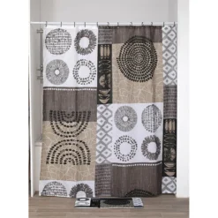 RIDEAU DE DOUCHE POLYESTER 180X200 CM MASAI