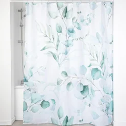 RIDEAU DE DOUCHE POLYESTER 180X200CM AQUARELLE