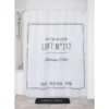 RIDEAU DE DOUCHE POLYESTER 180X200CM NEO RETRO BLANC