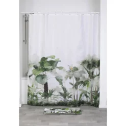 RIDEAU DE DOUCHE POLYESTER 180X200CM OASIS