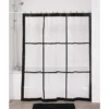 RIDEAU DE DOUCHE 180X180CM TRANSPARENT IMPRIME NEO RETRO
