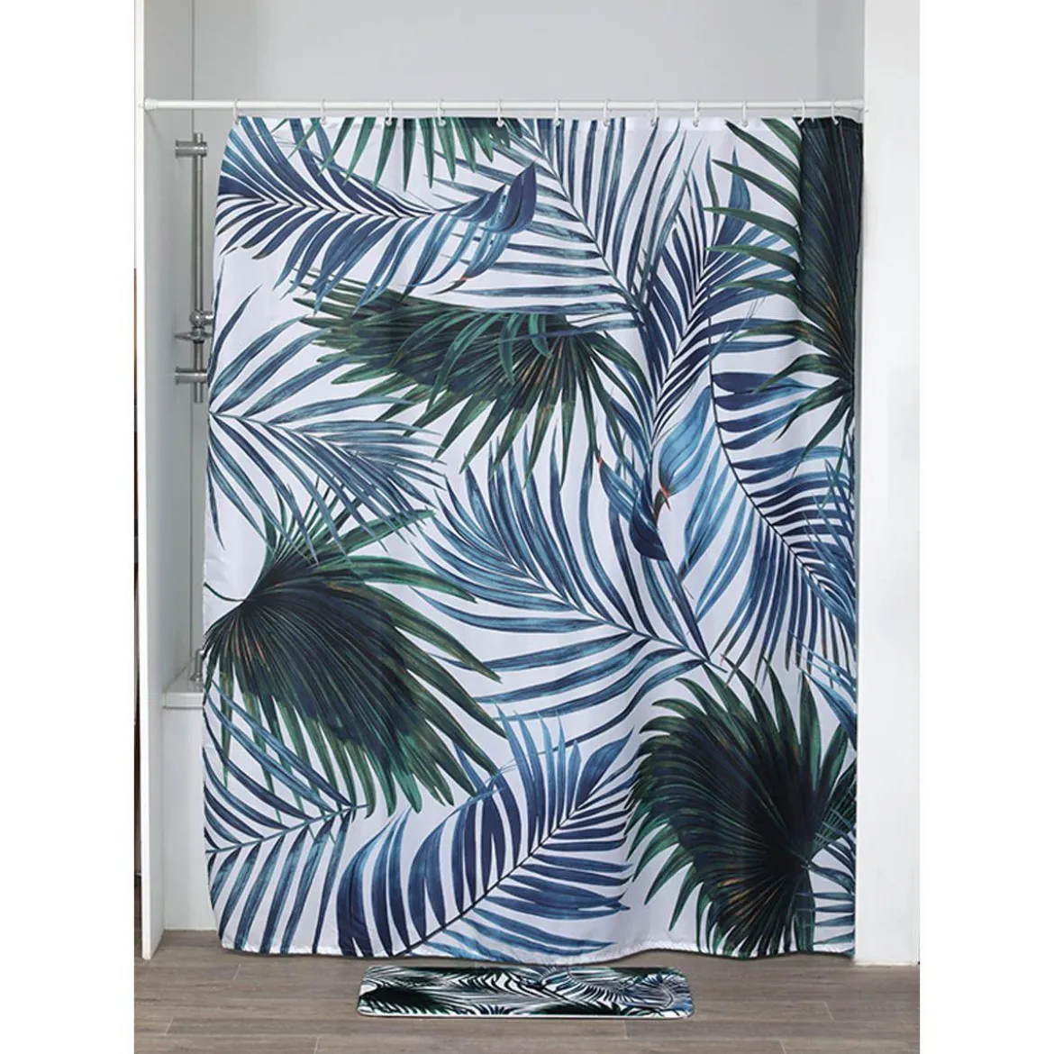 RIDEAU DE DOUCHE 180X200CM TROPICALE