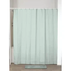RIDEAU DE DOUCHE 180X200CM VERT AMANDE