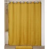 RIDEAU DOUCHE OEILLETS INTEGRES 180X200CM OCRE NOIR