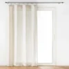 RIDEAU A ANNEAUX 140X240CM POLYESTER LIN UNI PAULINE