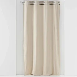 RIDEAU A OEILLETS 135X240CM COTON LAVE LINETTE LIN