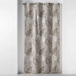 RIDEAU A OEILLETS 140X240CM IMPRIME PANABEL NATUREL