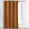RIDEAU A OEILLETS 140 X 260 CM MICROFIBRE UNIE ABSOLU CAMEL