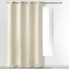RIDEAU A OEILLETS 140X280CM MICROFIBRE UNI ABSOLU NATUREL
