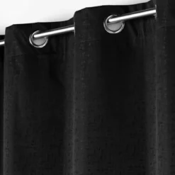 RIDEAU A OEILLETS 140X260CM OCCULTANT DARKO NOIR