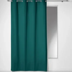 RIDEAU A OEILLETS 140X240CM PANAMA EMERAUDE