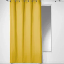 RIDEAU A OEILLETS 140X240CM PANAMA MIEL