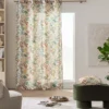 RIDEAU A OEILLETS 140X260CM POLYESTER LIN IMPRIME HAILEY