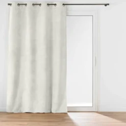 RIDEAU A OEILLETS 140X240CM UNI FLANELA NATUREL