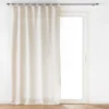 RIDEAU A PASSANTS 140X240CM POLYESTER LIN UNI PAULINE