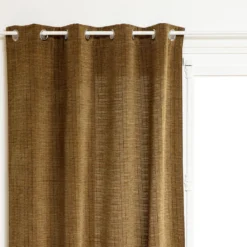 RIDEAU CHENILLE LUREX JIL OCRE 140X260CM