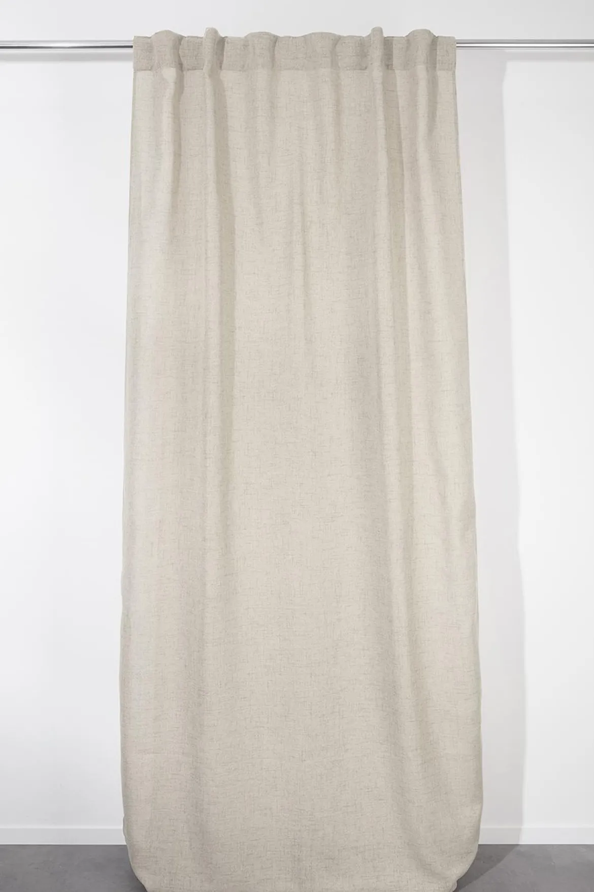 RIDEAU COLOSO ECRU 135X280CM GALON FRONCEUR PATTE CACHEE