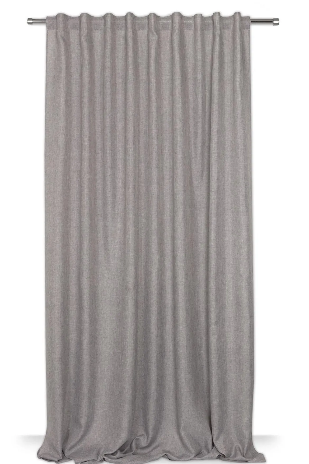 RIDEAU COPENHAGUE GRIS 200X270CM GALON FRONCEUR