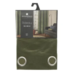 RIDEAU LILOU KAKI 140X260CM