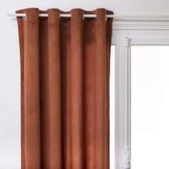 RIDEAU LILOU TERRACOTTA 140X260CM