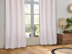 RIDEAU MAILLE WILD GRIS CLAIR 140X260CM