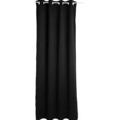 RIDEAU OCCULTANT NOIR 135X240CM X2 PIECES