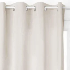 RIDEAU OCCULTANT VELOURS IVOIRE 140X260CM