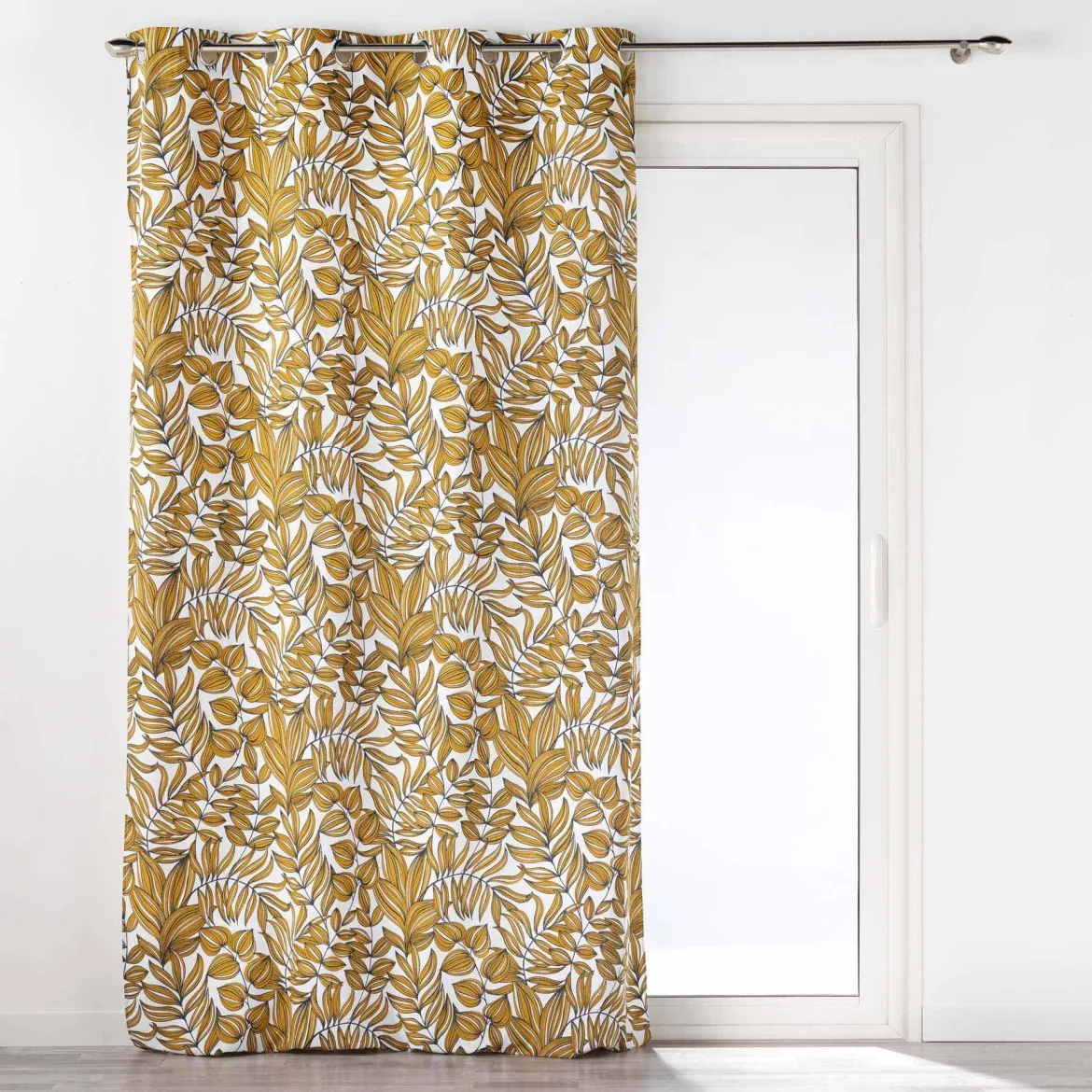 RIDEAU OEILLETS 140X240CM COTON JARDIN SECRET MIEL