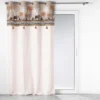 RIDEAU OEILLETS 140X240CM COTON KENYA LODGE TAUPE
