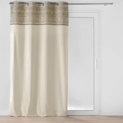 RIDEAU OEILLETS 140X240CM COTON POLYESTER JACQUARD CAMALIA