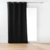 RIDEAU OEILLETS 135X260CM COTON TWILY NOIR