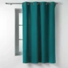 RIDEAU OEILLETS 135X180CM COTON TWILY EMERAUDE