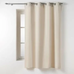 RIDEAU OEILLETS 135X180CM COTON TWILY LIN