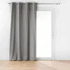 RIDEAU OEILLETS 135X260CM COTON TWILY GRIS