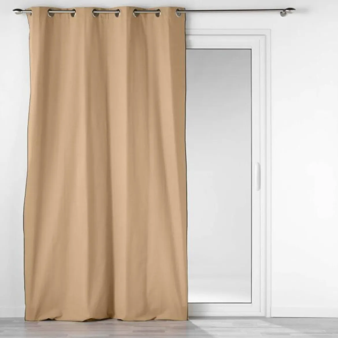 RIDEAU OEILLETS 140X240CM COTON UNI MISTRALINE LIN
