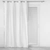 RIDEAU OEILLETS 140X240CM COTON UNI MISTRALINE BLANC