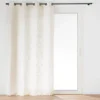 RIDEAU OEILLETS 140X260CM EFFET LIN TISSE IGOR