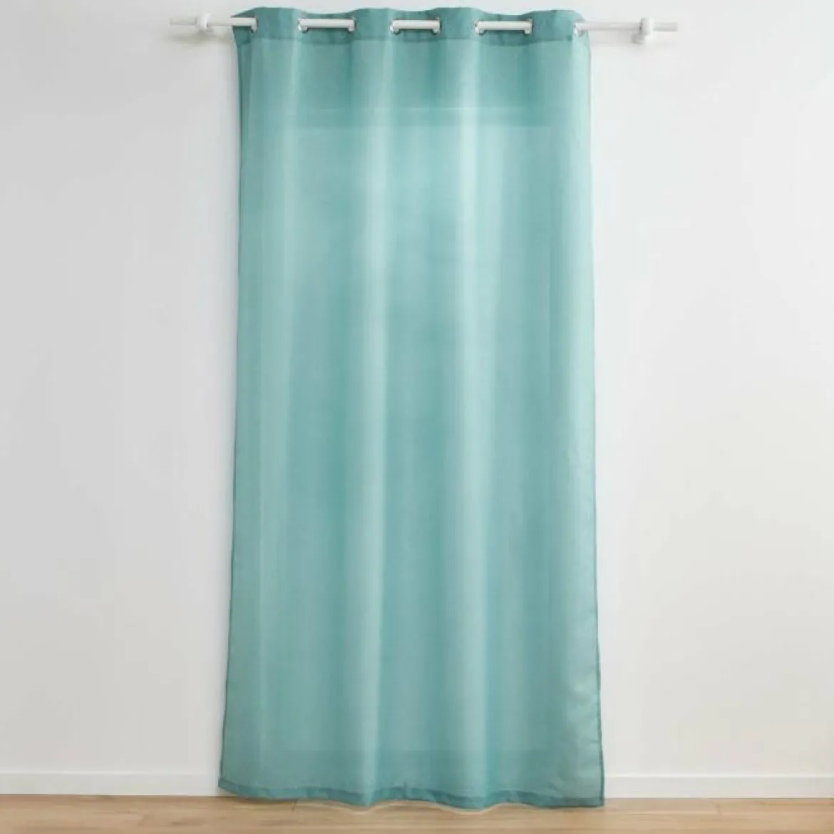 RIDEAU OEILLETS 140X260CM FILS METALLISES ZELINE SAUGE