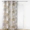 RIDEAU OEILLETS 140X260CM IMPRIME METALLISE MOGADOR