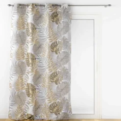 RIDEAU OEILLETS 140X260CM IMPRIME METALLISE MOGADOR