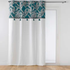 RIDEAU OEILLETS 140X240CM ISIBELLE BLEU