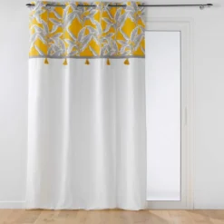 RIDEAU OEILLETS 140X240CM ISIBELLE JAUNE