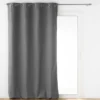 RIDEAU OEILLETS 140X260CM ISOLANT JUPITER ANTHRACITE